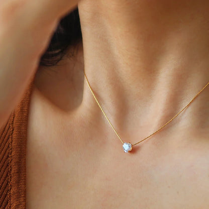 Solitaire Heart Necklace