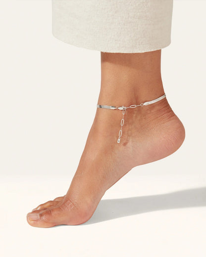 Flat Snake Anklet